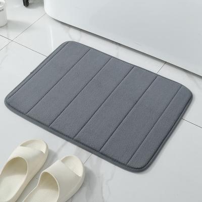 China Latest Factory Sustainable Anti-slip Water Floor Mat Memory Foam Mat Carpet Shower Cover For Bathroom Bedroom for sale