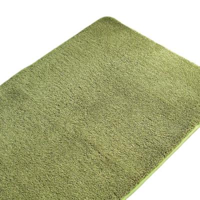 China Sustainable Favorable Price Non Slip Water Absorbent Microfiber Shaggy Bathroom Rug Machine Washable Soft Bath Mat for sale