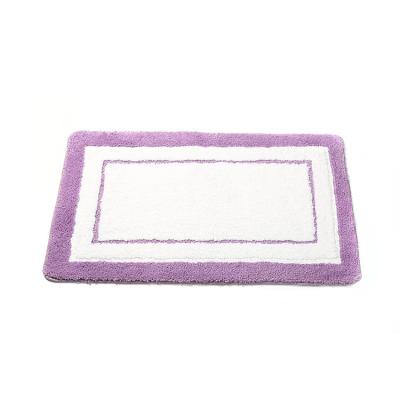 China Wholesale Hot Selling Microfiber Floor Mat Water Absorbent Shaggy Bathroom Rectangular Blanket Living Room Rectangular Anti-Slip Mat Viable for sale