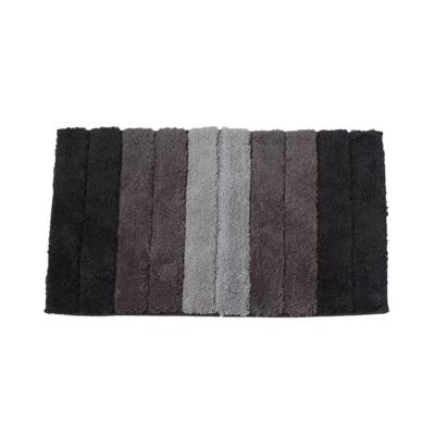 China Wholesale Viable Inventory Shaggy Patterned Microfiber Rug Anti Slip Backing Door Mat Welcome Home Carpet Bathroom Mat for sale