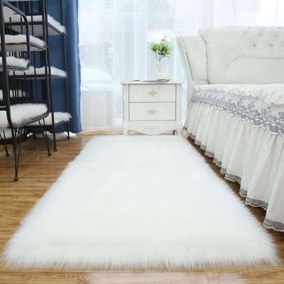 China Custom Washable Microfiber Washable Living Room Carpets Fur Fluffy Blanket Blankets Faux Carpet And Home Luxury Blanket for sale