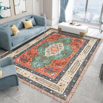 China High End Foldable Washable Blanket Vintage Rug Home Decor Persian Quality Faux Fur Dyeing Mat Area Rug for sale