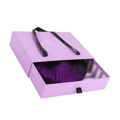 China Luxury Hair Extension Materials Packaging Gift Box Recycled Human Hair Wig Packaging Paper Box for sale