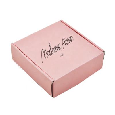 China Recycled Materials Recycled Customized Packing Boxes Corrugated Cardboard Mailing Boxes Pink Shipping Boxes Custom Logo for sale