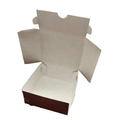 China Recyclable Folding Mailer Shape Cardboard Paper Hamburger Packaging Boxes for sale