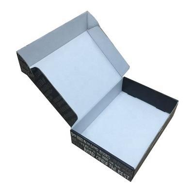 China Recycled Materials Custom Small Black Corrugated Box With A Competitive Price for sale