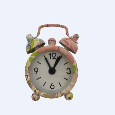 China 2022 Best Selling CLASSIC Kid Gift Metal Twin Smart Bell Rings Hands Clock for sale