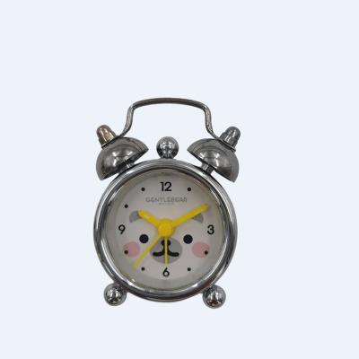 China Mini 40mm Small Moder Metal Alarm Clock for Kids Gifts for sale