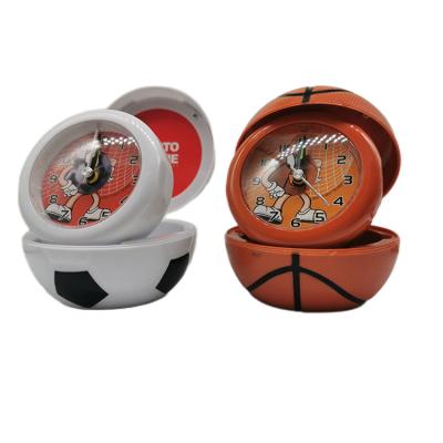 China Modern Football Shaped Basketball Shaped Plastic Clock for Kids Gift for sale