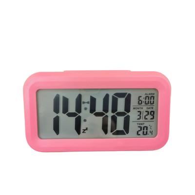 China Electronic Clock Multi Function Digital Nap LED Nap Display Alarm Schedule Display Green Red Blue White Power Europe Style for sale