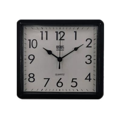 China Custom Traditional Home Alarm Clock Square Color Glass Wall Mount Design Plastic, Mid Century Modern All-season 33*30*4.55 for sale