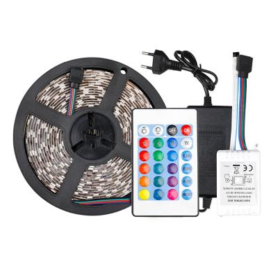 China New Design 5050 RGB 5M High Light Efficacy LED Commercial Residential Flex Neon Light With Remote Control LED Strip for sale