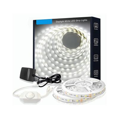 China Residential High Lumen 2835 12V 12m 6500k 720 LED Dimmable High Bright Warm White Led Strip Light for sale