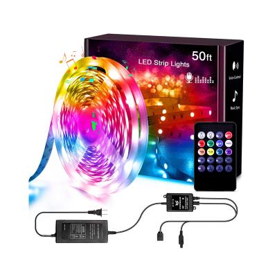 China Residential Club Disco Lighting Back Light 12V RGB 5050 LED TV Strips 3v 5 Volt LED Neon Light Strip With Remote Control For Bar for sale