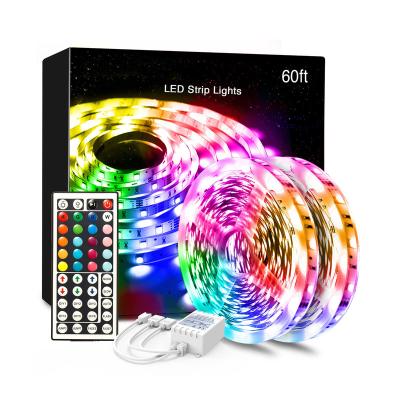 China 60ft residential 18M 5050 12V RGB Dreamcolor led strip lights kits Alxea led strip lights stair for sale