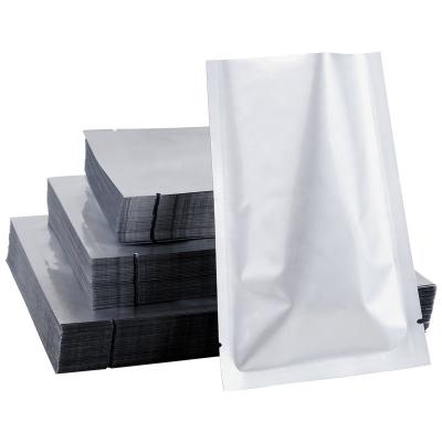 China 100 PCs Disposable Large Size Food Vacuum Aluminum Foil Pouch Pure Aluminum Foil Flat Bag for sale