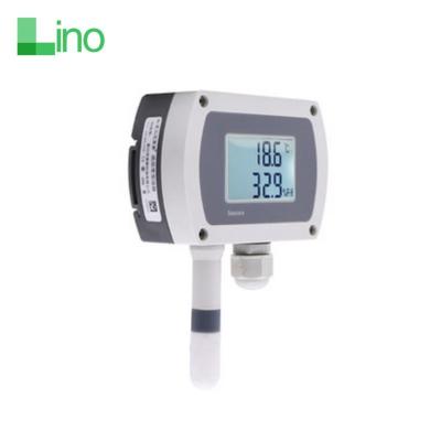 China ABS plastic Lino RS485 Modbus/4-20mA/0-5V/0-10V Greenhouse Air Temperature and Humidity RH Transmitter Sensor for sale