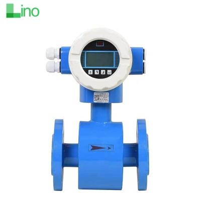 China Water LINO Low Cost Electro Magnetic Water Flow Meter DN100 China Electromagnetic Flowmeter for sale