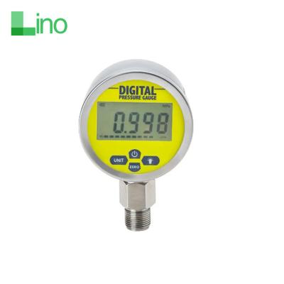 China SS304 LNG-80 digital hydraulic air fuel oil water steam pressure gauge manometer for sale