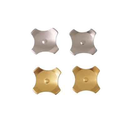 China Home Appliance 6Mm--20Mm Round 4 Leg Gold Snap Shape Metal Domes Gold Plated Stainless Steel for sale