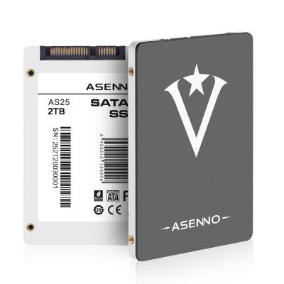 China Factory Wholesale Cheaper SSD ASENNO SSD 2.5 Inch SATAIII 2TB Internal Hard Disk For Computer for sale