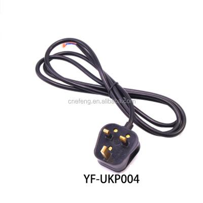 China Home Appliance UK 3 Pin AC Plug Lamp Power Cord For Home Appliance for sale