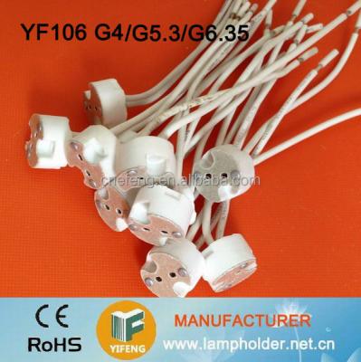 China Ceramic G4 Halogen Socket for sale