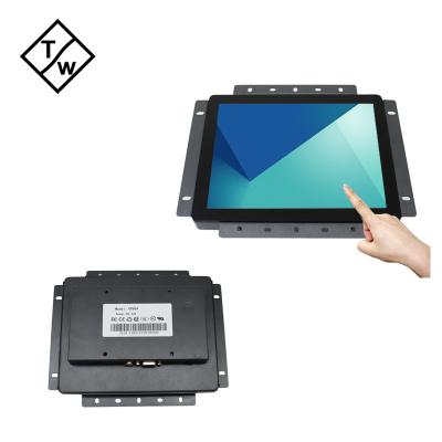 China 8 Inch OEM Industrial Metal Case OP804 LCD Panel Open Frame Capacitive Touch Screen Monitor for sale