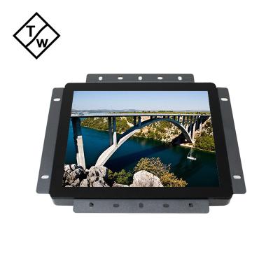 China Touch Screen Open Frame Desktop Monitor 8 Inch LCD Panel Capacitive Touch Screen Monitor For Industrial for sale