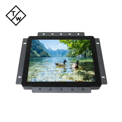 China Metal Case Projected Capacitive Touch Screen 1024*768 Open Frame Industrial Monitor 8 Inch for sale