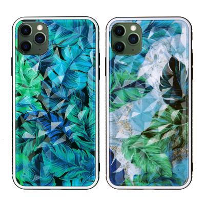 China Fashion Fashion Tropical Plant Patterns UV Printing Cell Phone Case For iPhone 11 Pro Max Can Customize Logo for sale