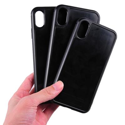 China Shockproof Hybrid PC+TPU Groove Inlay Phone Case For iPhone X Xs Luxury Wood Stick Carbon Fiber Cover For Max xs for sale