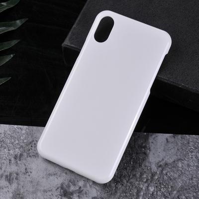 China White Polyester 1.3 mm 3D Sublimation Case For iPhone X Hard PC Polycarbonate Case For iPhone X Case for sale