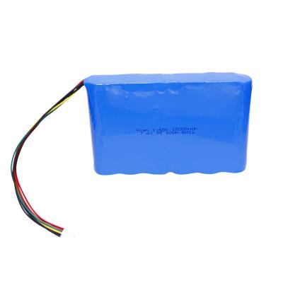 China Over Charge Protection 7.4V 10200mAh 18650 Battery Pack for sale