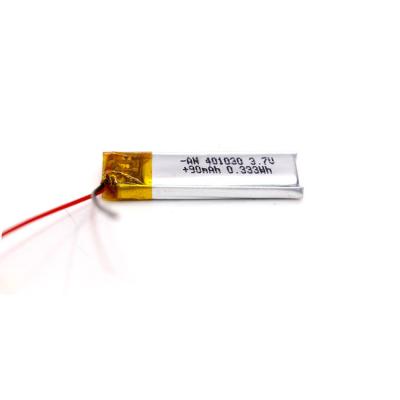 China PL401030 90mAh 3.7 Volt Li Polymer Battery for sale