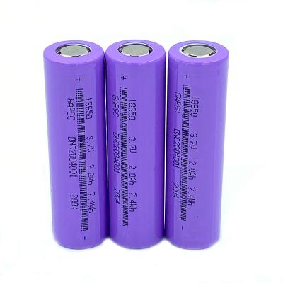 China Lithium Ion Battery ROSH 3.7V 2000mAh 18650 zu verkaufen