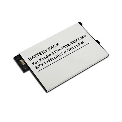 China Custom Lithium Battery Pack 3.7 V 1900mAh LITHIUM ION BATTERY REPLACEMENT for ebook reader for sale