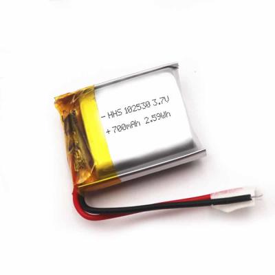 China MSDS 3.7V 700mAh Rechargeable Lithium Polymer Battery CC CV for sale