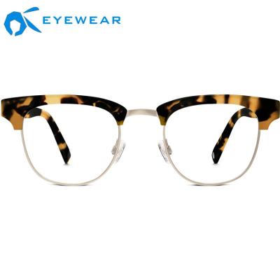 China 2020 Newest Titan Eyewear Fashion High Quality Semi-rimless Glasses Frames Eyewear Combination Glasses Te koop