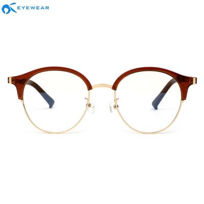 China Optical glasses 100% optical frames good quality handmade metal frame in blue block sunglasses from china manufacturer for sale