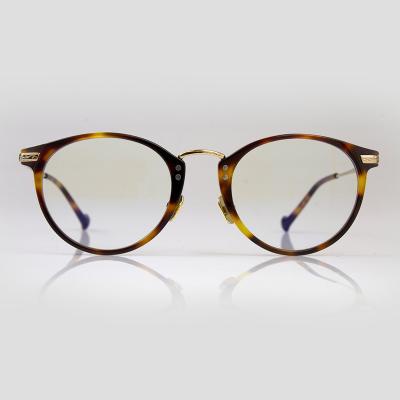 China Wholesale New Designer Optical Frames Blue Light Blocking Full Frame Acetate Ladies Round Optical Frames for sale