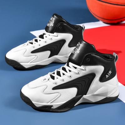 China Fashion Trend Basketball Sports Shoes For Man PU Top Elastic Soft Sports Shoes Running Jogging Sneakers Wholesale Manufacturing for sale