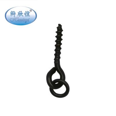 China Copper (Brass) + Iron Fishing Accessories Matt Black Carp Fishing Tackle Holder Screw Peg With Solid Ring Boilie Screw Terminal for sale