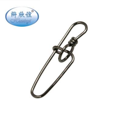 China Stainless Steel In Running Double Insurance Inside Lock Snap Stainless Steel Swivel Safety Connector Hook Fishing Accessories for sale