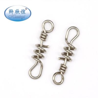 China Stainless Steel Stainless Steel Screwed Hook Snap Connector Fishing Swivels To Tackle Swivels Bearing Accessories for sale