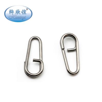 China Wholesale Stainless Steel Bent Head Oval Split Rings Stock Carp Fishing Tackle Swivels Accessories Carp Fishing Tackle for sale