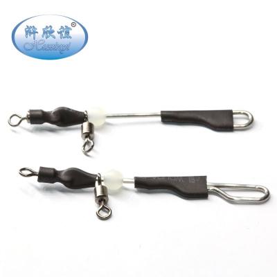 China Bright Stainless Steel +Plastic Stainless Steel Beads Plastic Sheath Balance Rolling Swivels Carp Fishing Tackle Accessories for sale