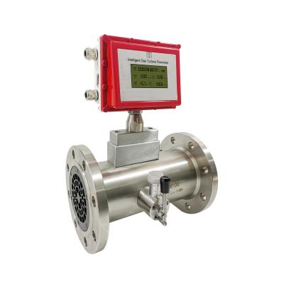 中国 RS485 Hart Argon Gas SS Turbine Flowmeter Natural Gas Digital Flow Meter 販売のため