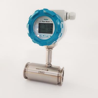 China Hot Selling Diesel Fuel Turbine Flowmeter DN32 Impeller Type Flow Meter for sale