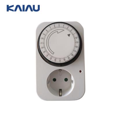 China Timer Switch 16A German Daily 24h Program Mechanical Timer Socket for sale